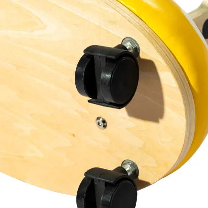 Environmentally Friendly Kids Ride-On Bumble Bee Baby Walker with PU Leather Cover and Foam Interior