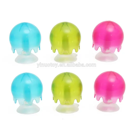Suction cups attach to the bath wall and each other Bath Toys 9pcs