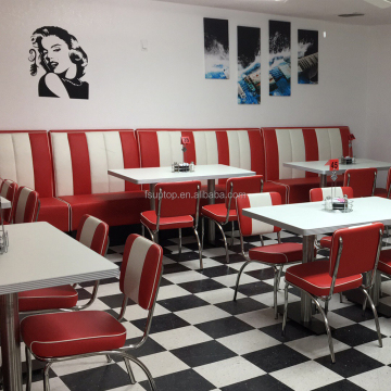 Western Restaurant Fast Food Furniture: Simple Dessert Cafe Table and Stool Sofa Combination