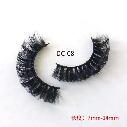 Wholesale D-Curl Natural Eyelashes: Faux Mink, Russian Volume Strip Lashes