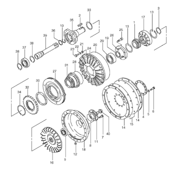 TORQUE CONVERTER WHEEL 16422-50271 FOR LX110-7