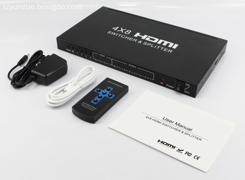 4_by_8_HDMI_switch_splitter