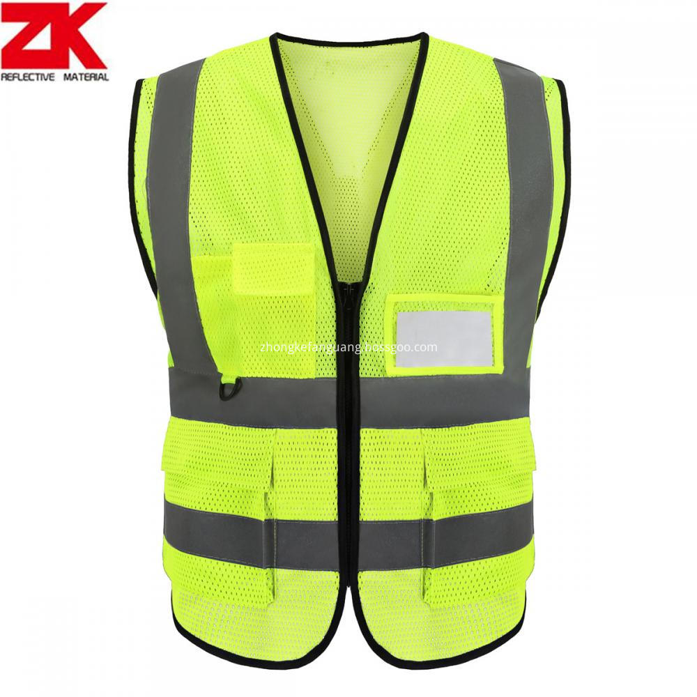Hi Vis Rompi Kerja Jala Dengan Logo Kustom, kualitas tinggi Hi Vis
