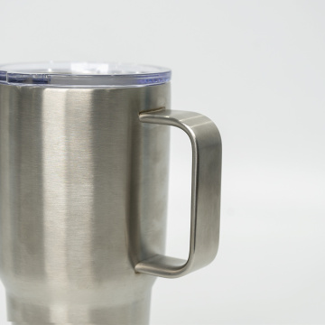 20Oz Stainless Steel Car Mug with Steel Handle