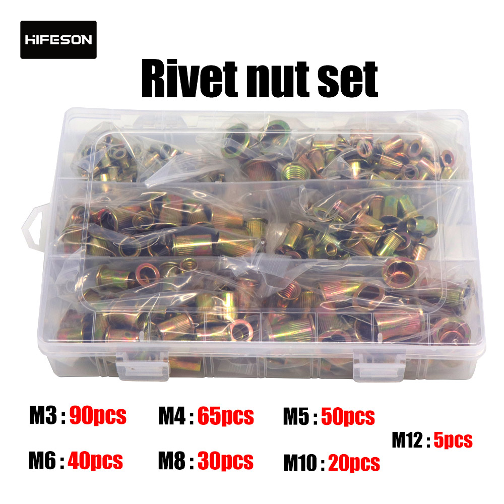 HIFESON rivet nut tool Insert Manual Riveter Threaded Nut Riveting Rivnut Tool for Nuts M3 M4 M5 M6 M8 M10 M12