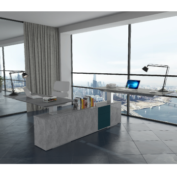 JIECANG Luxury Modern Standing Executive Office Desk for CEO