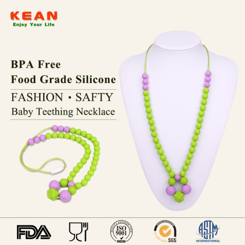 OEM Silicone Baby Teething Necklace