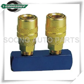 Multi-size Nitto Type Quick Couplings 2-way Air Quick Coupler