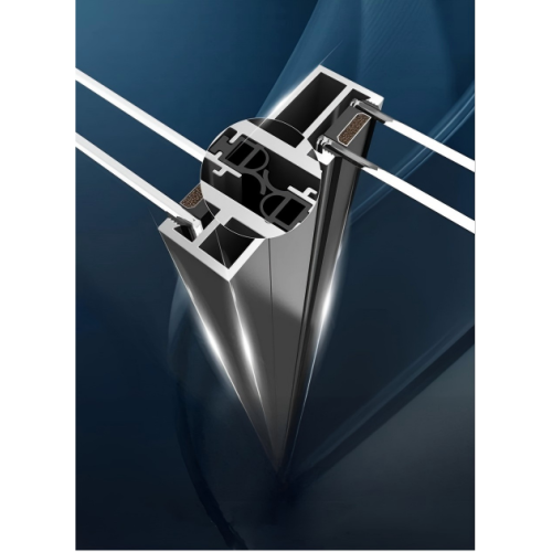 Resistência panorâmico do vento forte da porta de vidro deslizante