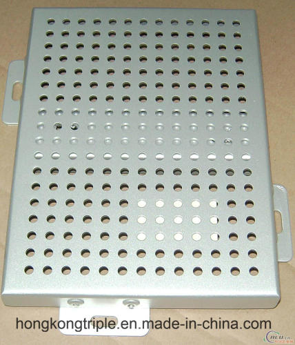 Aluminio y modificado para requisitos particulares rectángulo perforado Panel único