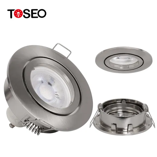 TOSEO Aluminium Adjustable Angle Recessed LED Downlight - Modern Design with GU10 Lighting Fixture