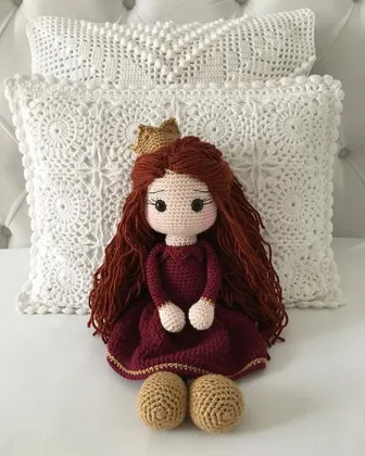 New Design Crochet Toys Handmade Amigurumi Princess Doll