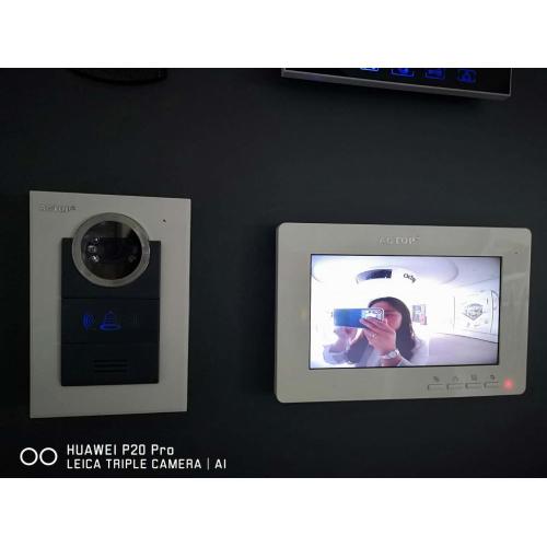 4 선식 디지털 비디오 도어 응답 시스템