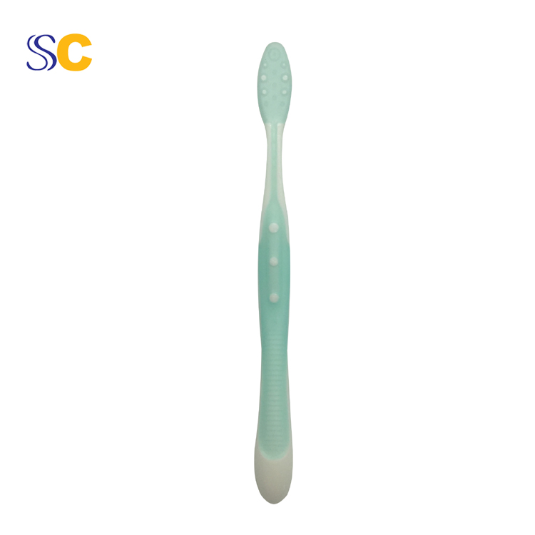 High Quality Soft Rubber Tip Bristle Toothbrush