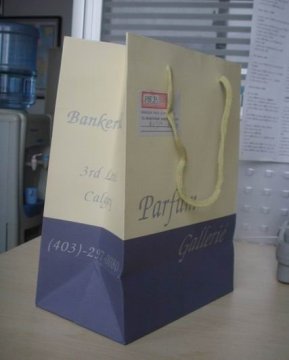 kraft cardboard art paper box shopping bag