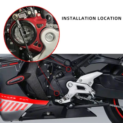 CF MOTO 450SR Motorcycle Engine Magneto Cover - Transparent Edge Gear Cover