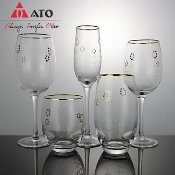 Clear wine glasses champagne goblet glass