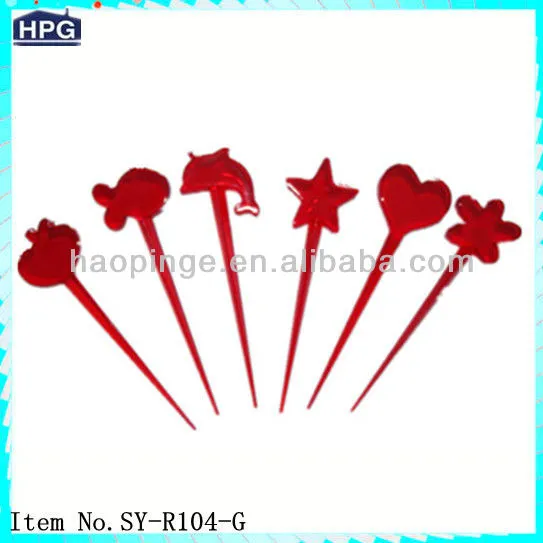 Party plastic food picks