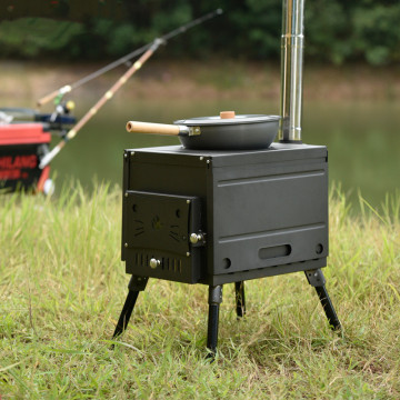 Hot Sale Multifunction Steel Tent Wood Stove Camping Portable Barbecue Smoke Stove