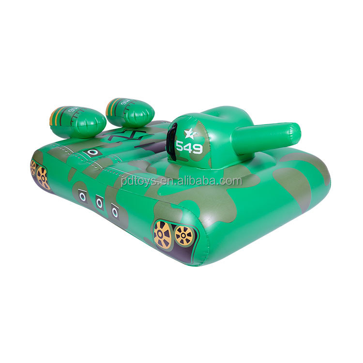 Inflatable tank Water Play Toys with water gun