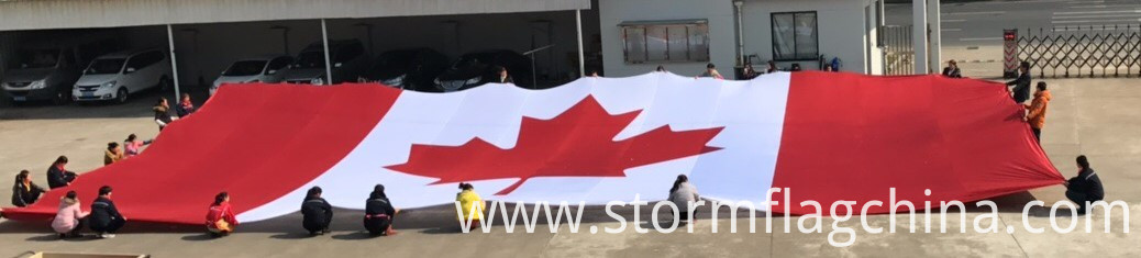 Giant canada flag