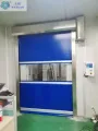 Puerta de rodillo de PVC rápido para la sala de limpieza del almacén