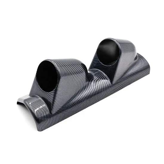 2" Universal Car Gauge Pod with 52mm A Pillar Mount, Carbon Fiber Design - Left Driver Side