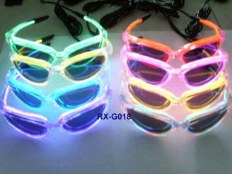 EL Flashing Glasses Powered by 2AAA Battery
