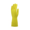 Silicon Reusable Waterproof Flocked Lined Latex Rubber Household Gloves For Washing Cleaning