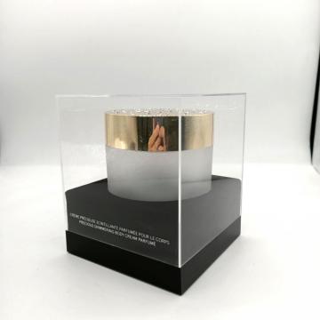 Elegante cuadro de pantalla cosmética de exhibición de exhibición acrílico