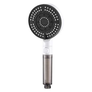 6-Mode High-Pressure Filtered Shower Head: Water-Saving Plastic 6-Grade Function Transparent Polycarbonate Design
