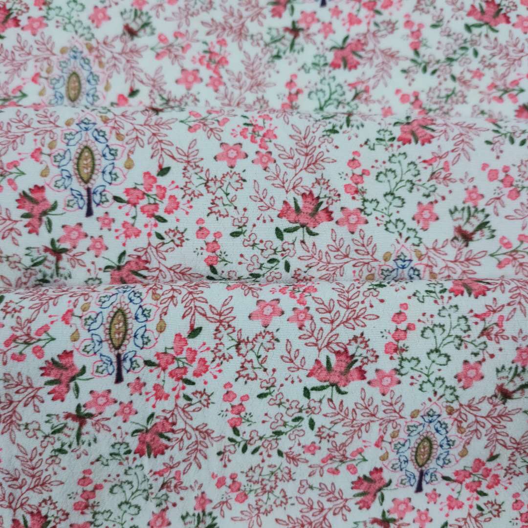 Rayon Crepe Floral Fabrics