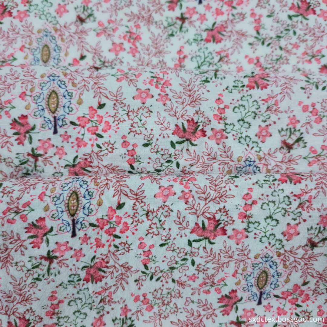 Rayon Crepe Floral Fabrics