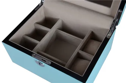 Luxury Tiffany Blue Jewelry Storage Box