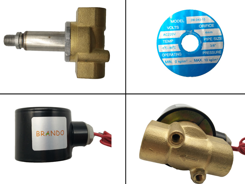 Details enlargements of 2W040-10 of G3/8'' Normally Closed Solenoid Valve