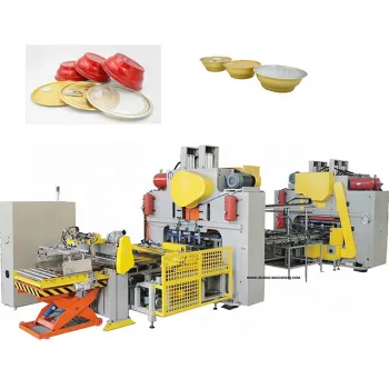 Chinese golden aluminum bowl 2pieces can machine