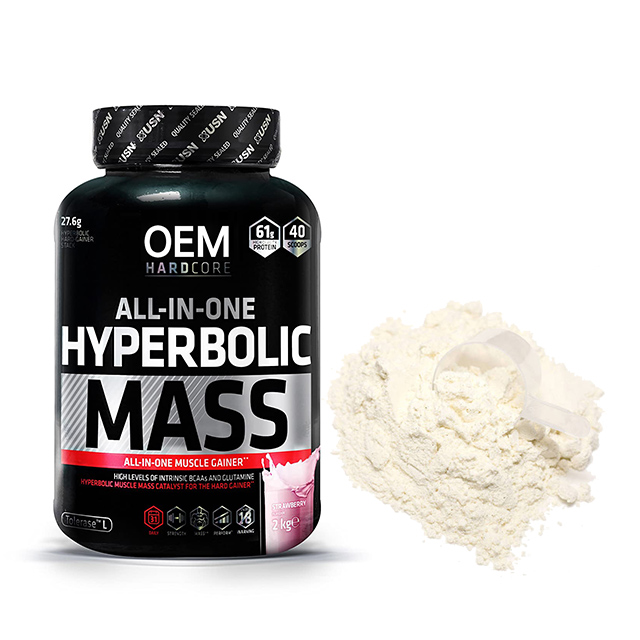 OEM/ODM Hyperbolic Mass Muscler Gainer Mass Powder