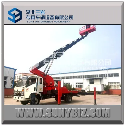 HOWO 4X2 Aerial Platform truck mounted aerial work platform bucket truck