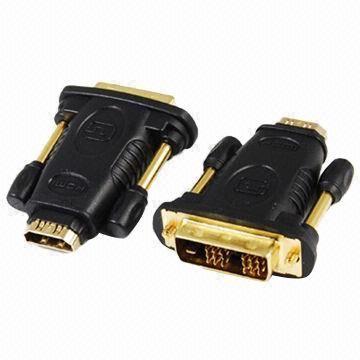 DVI προσαρμογέα, αρσενικό 18 + 1 DVI σε HDMI θηλυκά, 24K χρυσό επιμεταλλωμένα, σύντομο τύπο