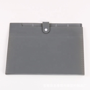 Grey A4 Multi-Page Student File Bag Document Organizer