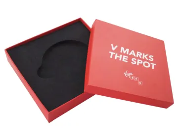 Red Custom Rigid Two Pieces Box with EVA