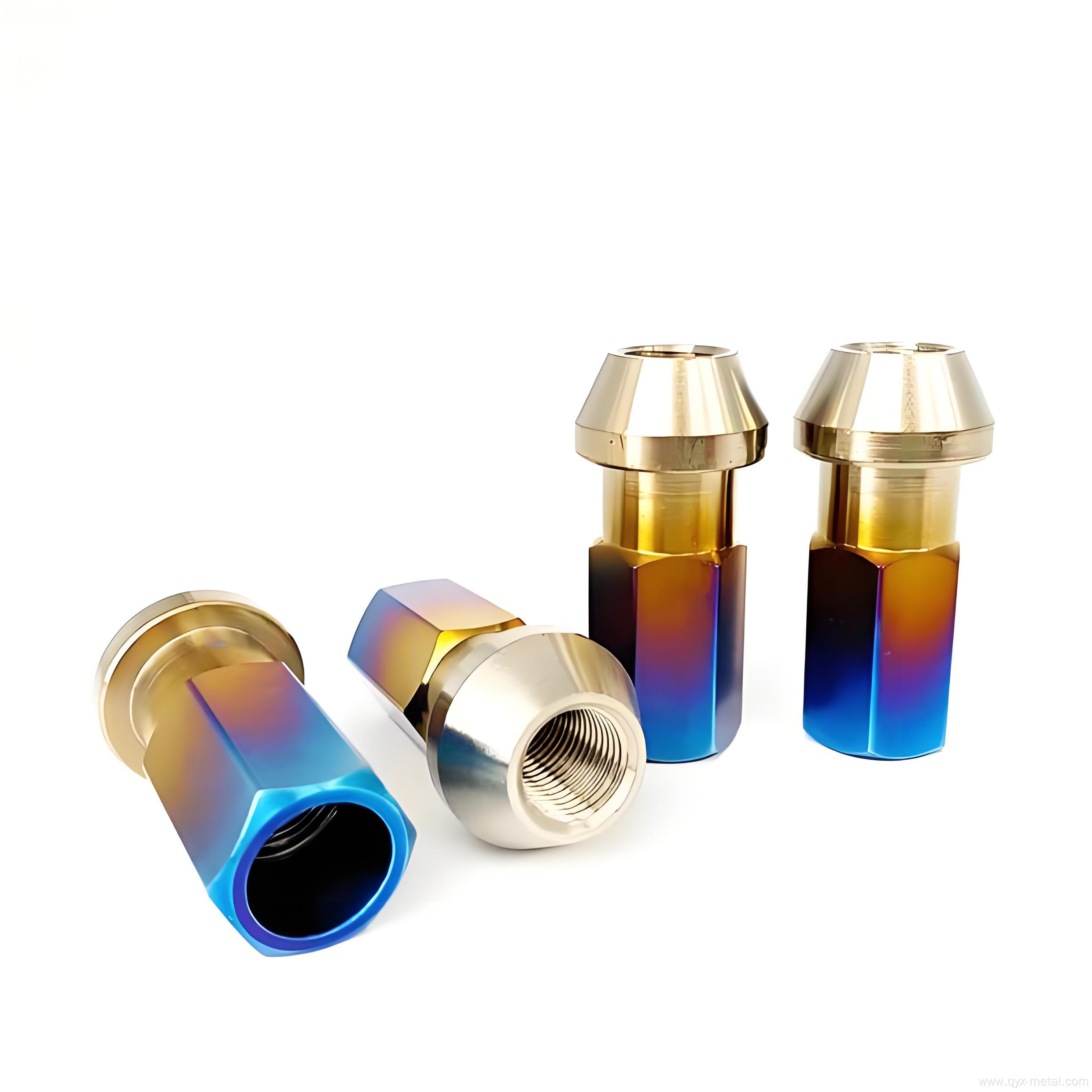 Colorful Titanium Wheel Hub Nuts For Automotive Modification