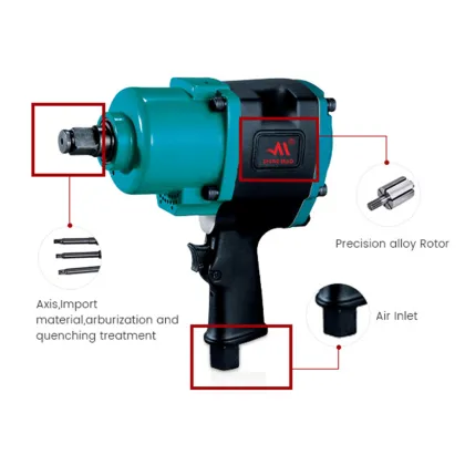 High Torque 3/4 Inch Twin Hammer Pneumatic Air Impact Wrenches