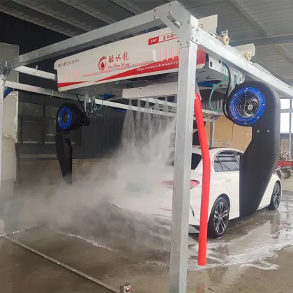 No contact car washing machine washing method