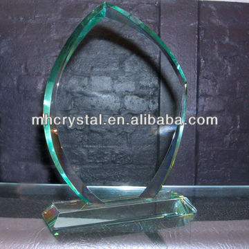 Jade Teardrop Glass Plaque MH-J0577