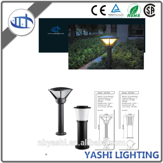 Wholesale China factory garden bollard led lights