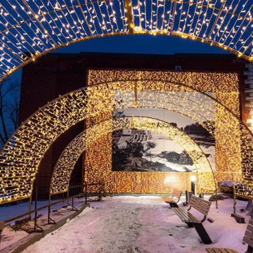 RayTop Handmade Event LED Arch Motif Light for Weddings & Engagements