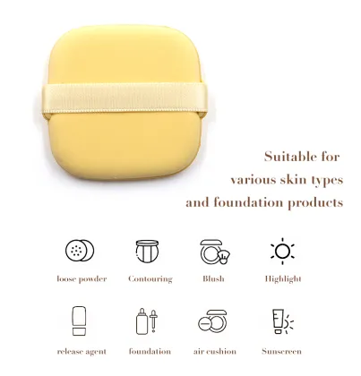 Velour Velvet Triangle Powder Puff for Loose Powder Makeup