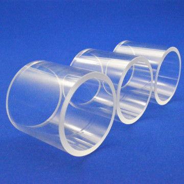 Fire Polished Transparent Open-Ended Quartz Glass Cylinder Tubes
