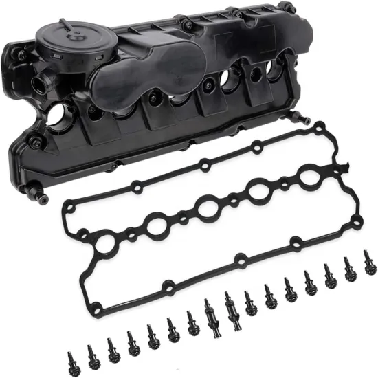 Replacement Engine Valve Cover Assembly for 2005-2014 VW Jetta, Beetle, Golf, Passat, and Rabbit with 2.5L Engine